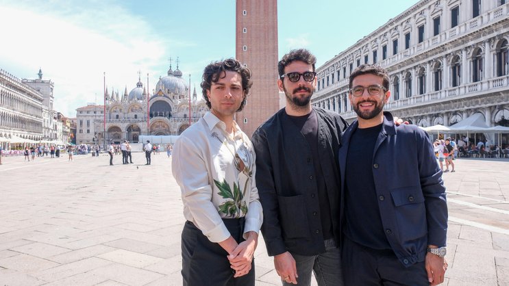 Zwei Tenöre und ein Bariton ergeben das Trio Il Volo: Gianluca Ginoble, Ignazio ­Boschetto und Piero Barone (von links) in Venedig.