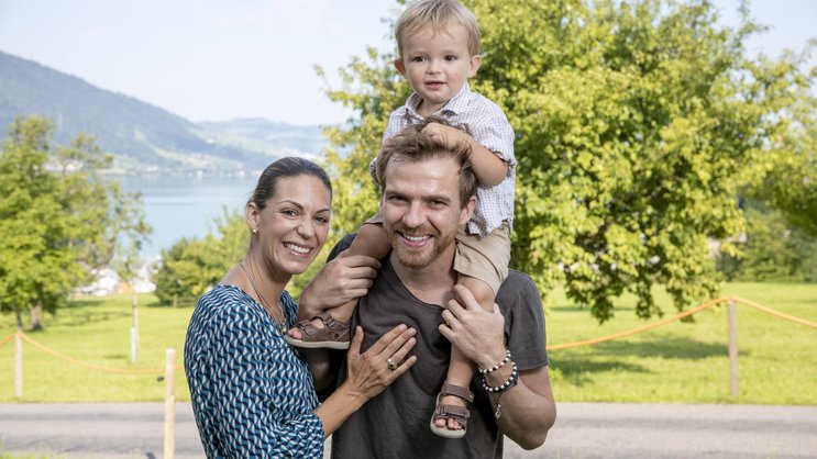 Ihr Sohn Adeo macht das Familienglück perfekt.