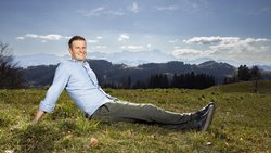 Der Blick auf den Alpstein ist für Nicolas Senn Heimat.
