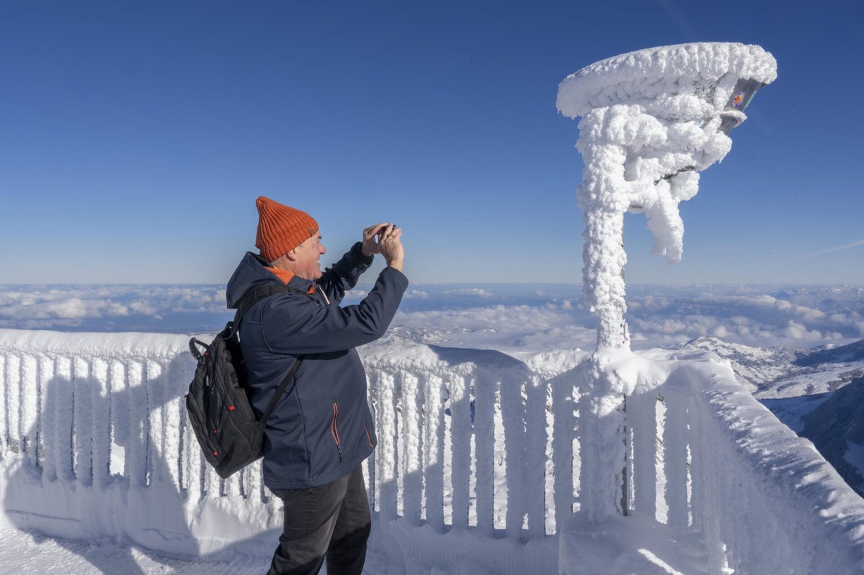 EX METEO-MANN FELIX BLUMER AUF DEM SAENTIS