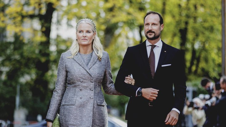 Kronprinz Haakon von Norwegen, und Kronprinzessin Mette-Marit von Norwegen, aufgenommen im Rahmen des Festaktes zu 25 Ja