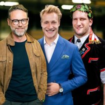 Sind unter den Top 5: Nik Hartmann (v.l.), Marco Odermatt und Armon Orlik.