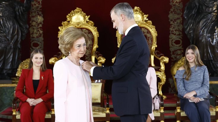 King Felipe and Queen Letizia and Princess Leonor and Princess Sofia attended the presentation of the Order of the Golden FleeceADEL  ROYALS MONACHY KONIGLICH ROYAUX ROYALTY QUEEN PRINCESS KING PRINCE