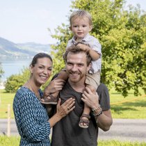 Ihr Sohn Adeo macht das Familienglück perfekt.