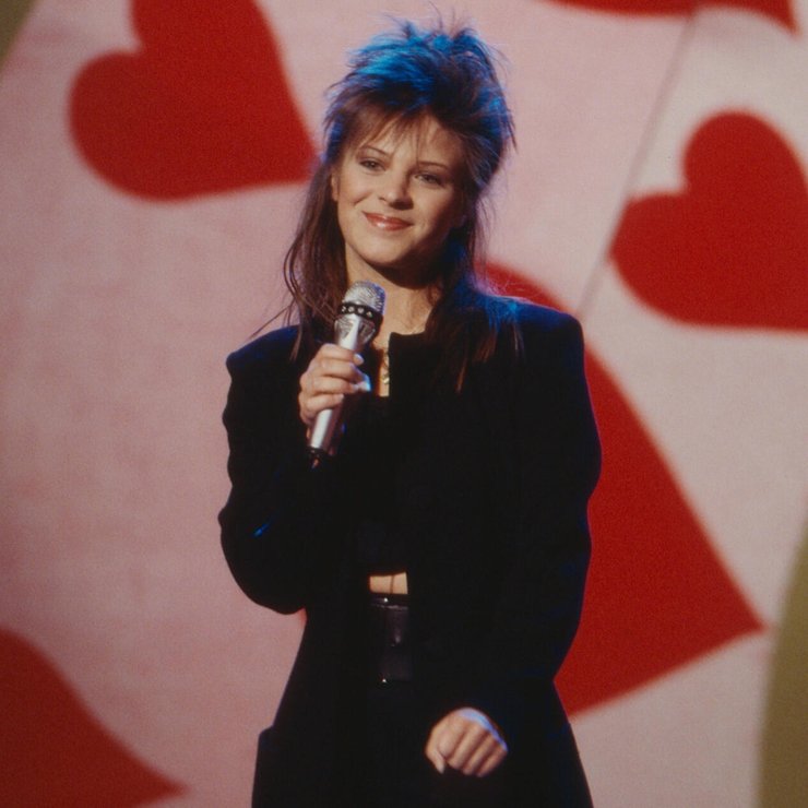 Nicki, deutsche Schlagersängerin und Komponistin, Deutschland 1989. German schlager singer and composer Nicki, Germany