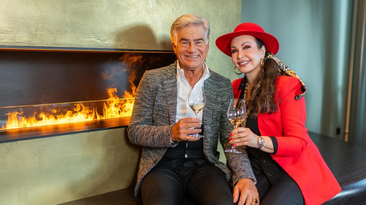 Geniessen die ­Zweisamkeit: Pino Gasparini und ­Lebenspartnerin Cordula Aebischer.