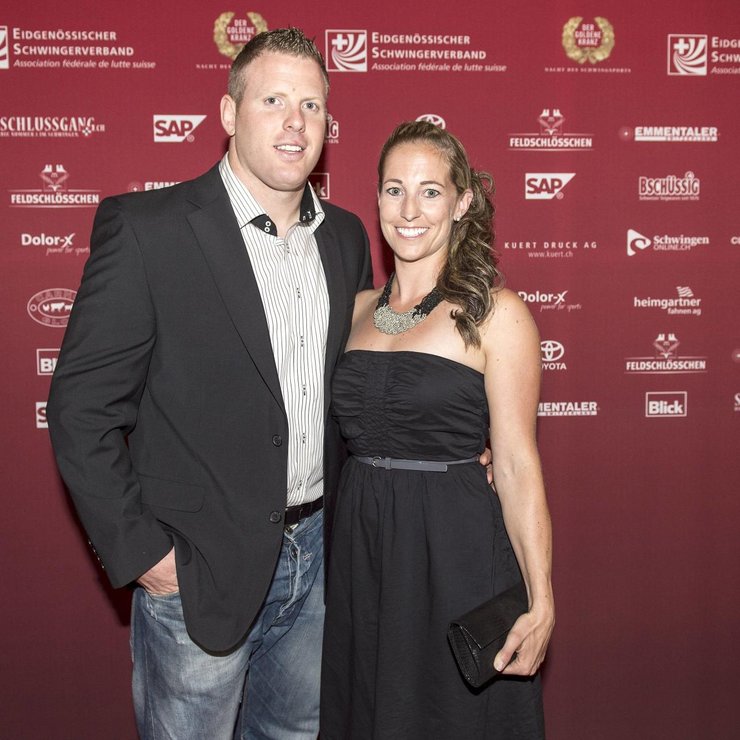 Glattfelden 19 Sept 2014 Schwingen Der Goldene Kranz Matthias Glarner mit Claudia Hediger PU