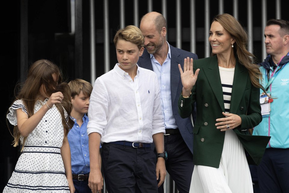 Prince William, Kate Middleton and their children in Glasgow