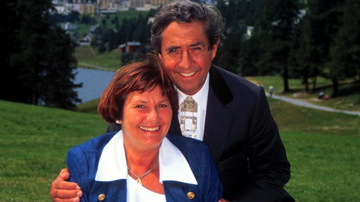 Vico Torriani mit Ehefrau Evelyne, Geburtstagsspecial-TV (RTL),