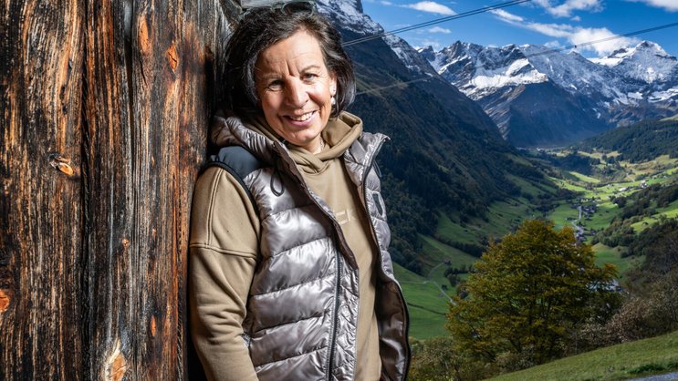 Oberhalb ihres Geburts- und Wohnorts Elm GL fühlt sich Vreni Schneider am wohlsten.