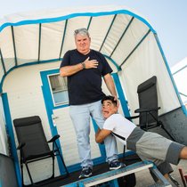 Knie-Clown Chistirrin spricht kein Deutsch, schwärmt aber trotzdem von Mike Müller: «Bei ihm muss jeder Besucher lachen.»
