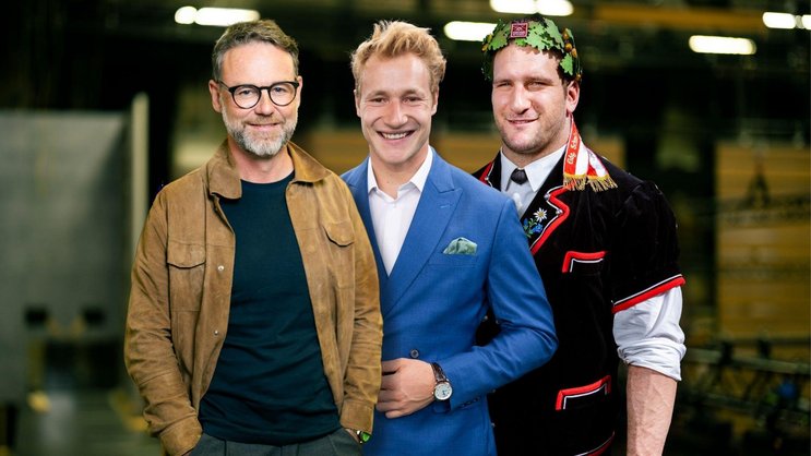 Sind unter den Top 5: Nik Hartmann (v.l.), Marco Odermatt und Armon Orlik.