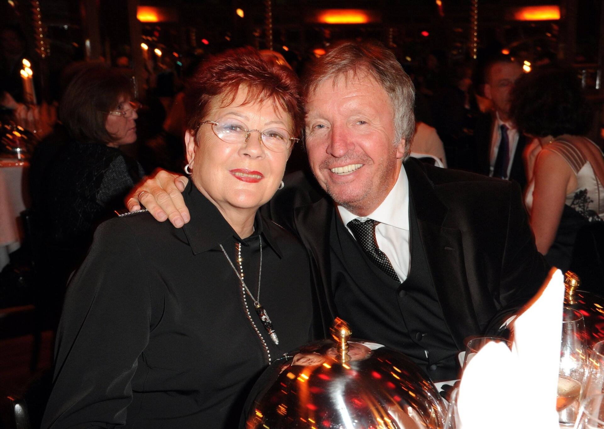 Werner Schulze - Erdel und Frau Sybille Premiere Schuhbecks Teatro 2011 in Riem bei Muenchen. *** Werner Schulze Erdel a