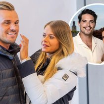 Durchleben gemeinsam Höhen und Tiefen: Angelo Alessandri (v.l.) und Corinne Suter sowie Kevin Fiala und Jessica.