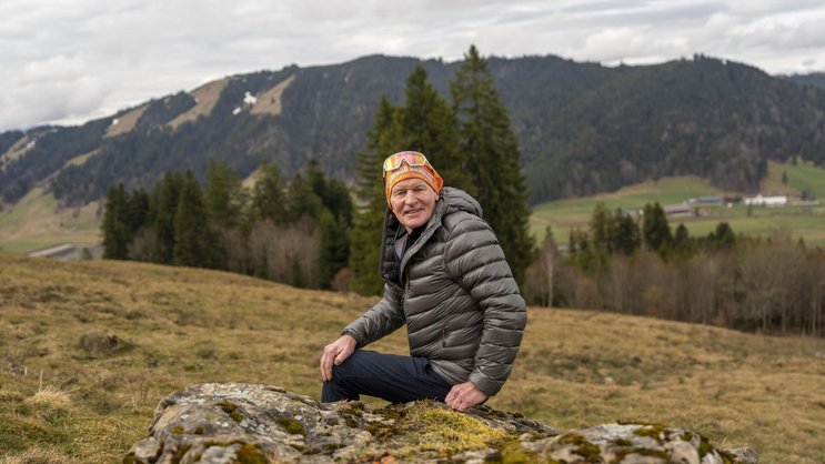 Peter Müller verbringt viel Zeit in der Natur. Nicht nur beim Sport, sondern auch beim Pilzesuchen und ­Fischen.