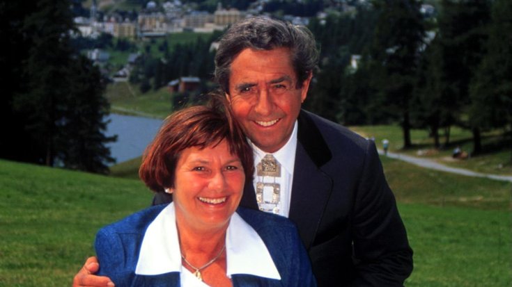 Vico Torriani mit Ehefrau Evelyne, Geburtstagsspecial-TV (RTL),