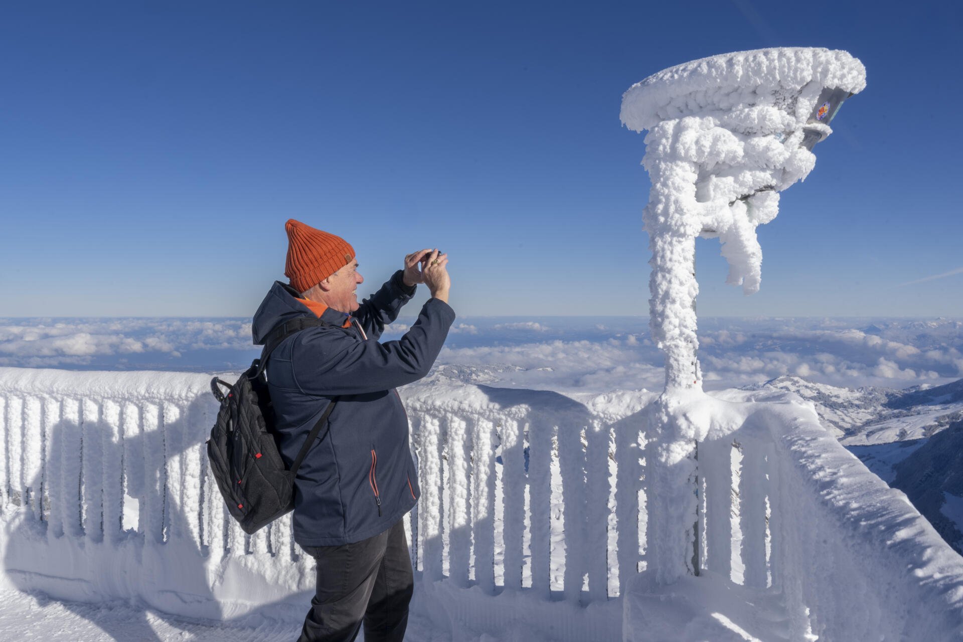 EX METEO-MANN FELIX BLUMER AUF DEM SAENTIS