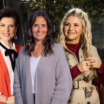 Sind in den Top 5: Maja Brunner (v.l.), Sandra Studer und Beatrice Egli.