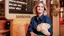 Von den insgesamt 1000 «Samschtig-Jass»-Sendungen hat Fabienne Gyr als Gastgeberin durch 104 geführt.